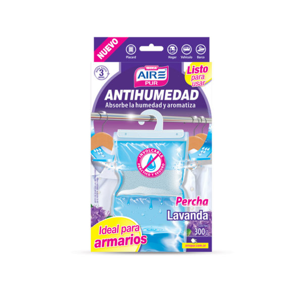 Air Pur Percha Antihumedad Recargable G