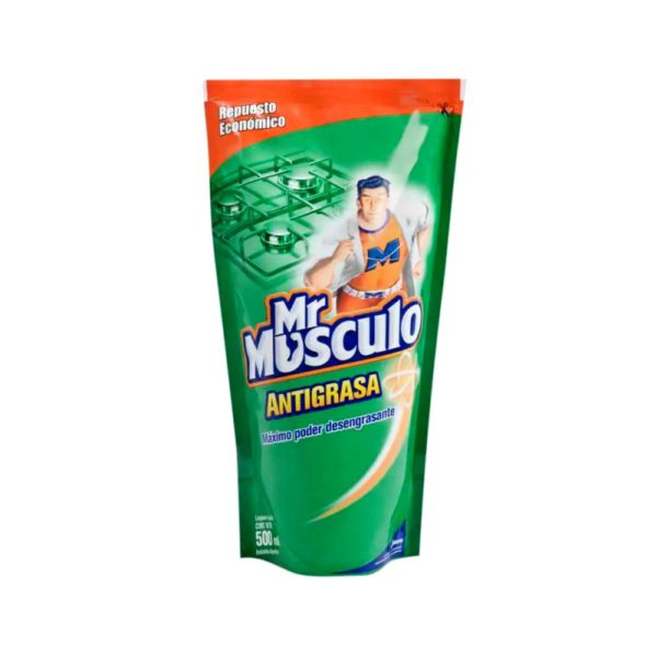 Mr Musculo Antigrasa Verde X 500Cc Doy Pack