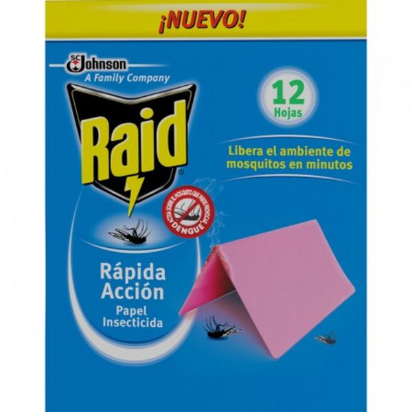 Raid Papel Insecticida Rapida Accion